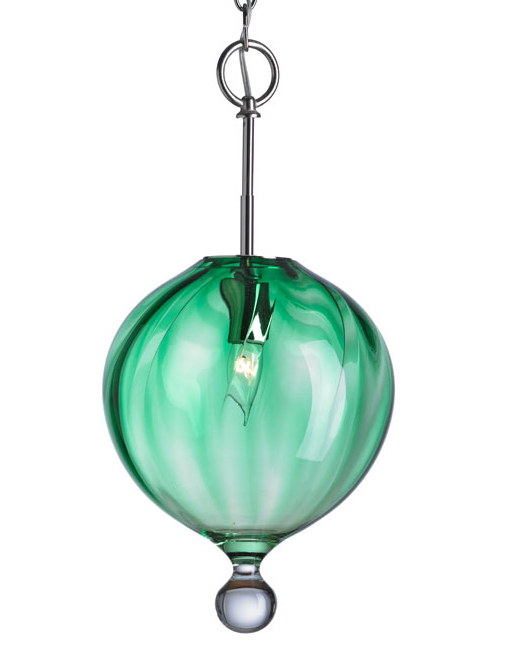Green Sphere Droplet, Handblown Glass, Design, Moshe Bursuker, Art Urbane