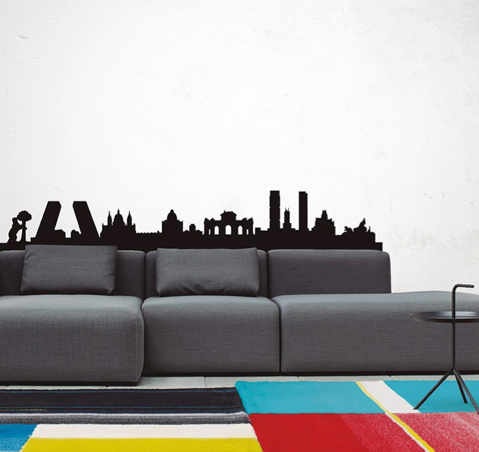 Madrid Skyline, Wall Art, MyVinilo, Art Urbane