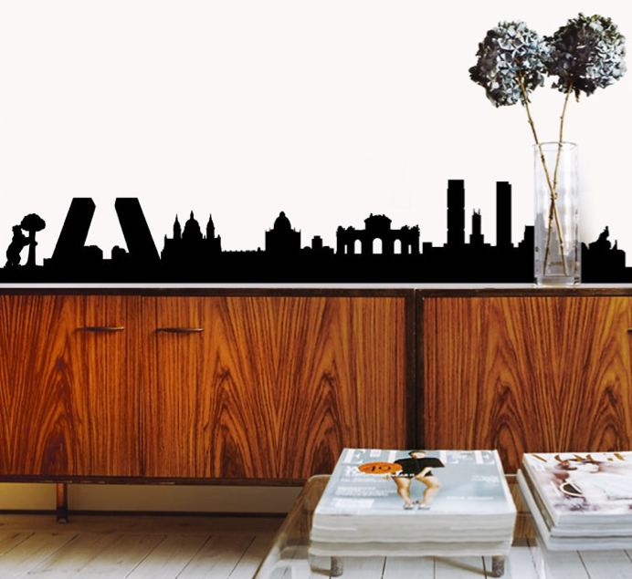 Madrid Skyline XL, Wall Art, MyVinilo, Art Urbane