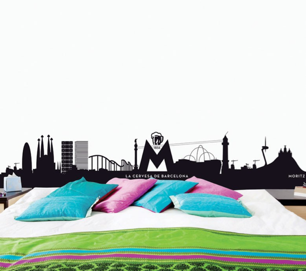 M Skyline Barcelona, Wall Art, MyVinilo, Art Urbane