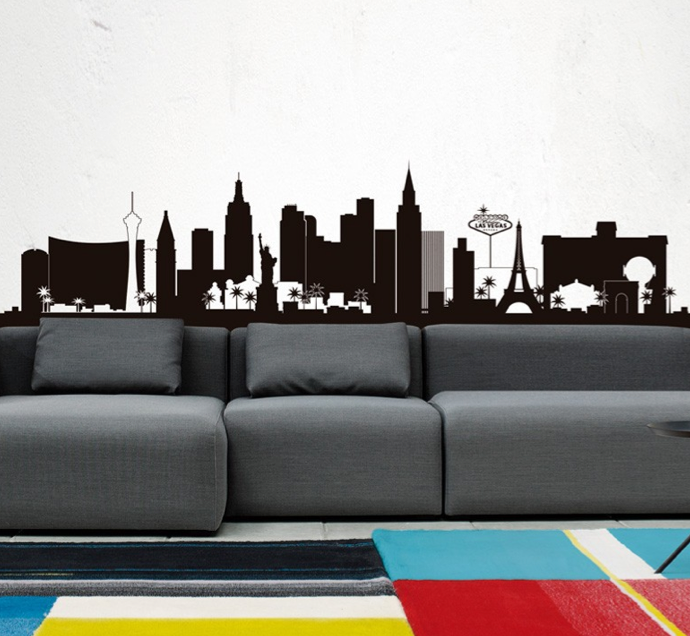 Las Vegas Skyline, Wall Art, MyVinilo, Art Urbane