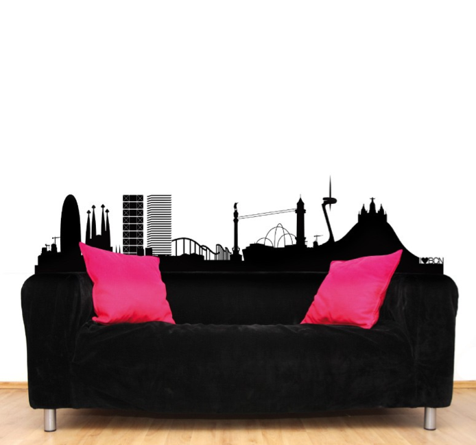 Barcelona Skyline XL, Wall Art, MyVinilo, Art Urbane