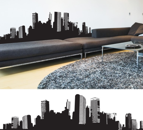 Grunge Skyline, Wall Art, MyVinilo, Art Urbane