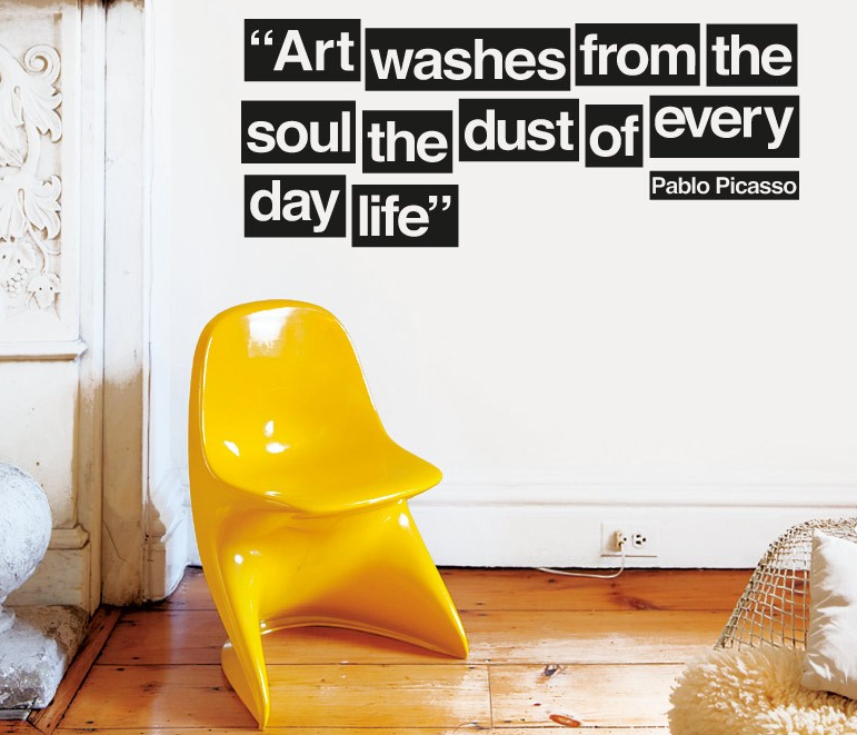 Art Picasso Quote, Wall Art, MyVinilo, Art Urbane