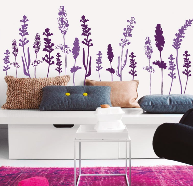 lavender flower wall decals Lavanda