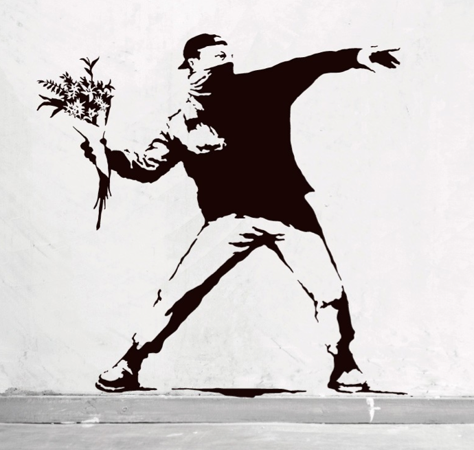 Flower Thrower, Wall Art, MyVinilo, Art Urbane