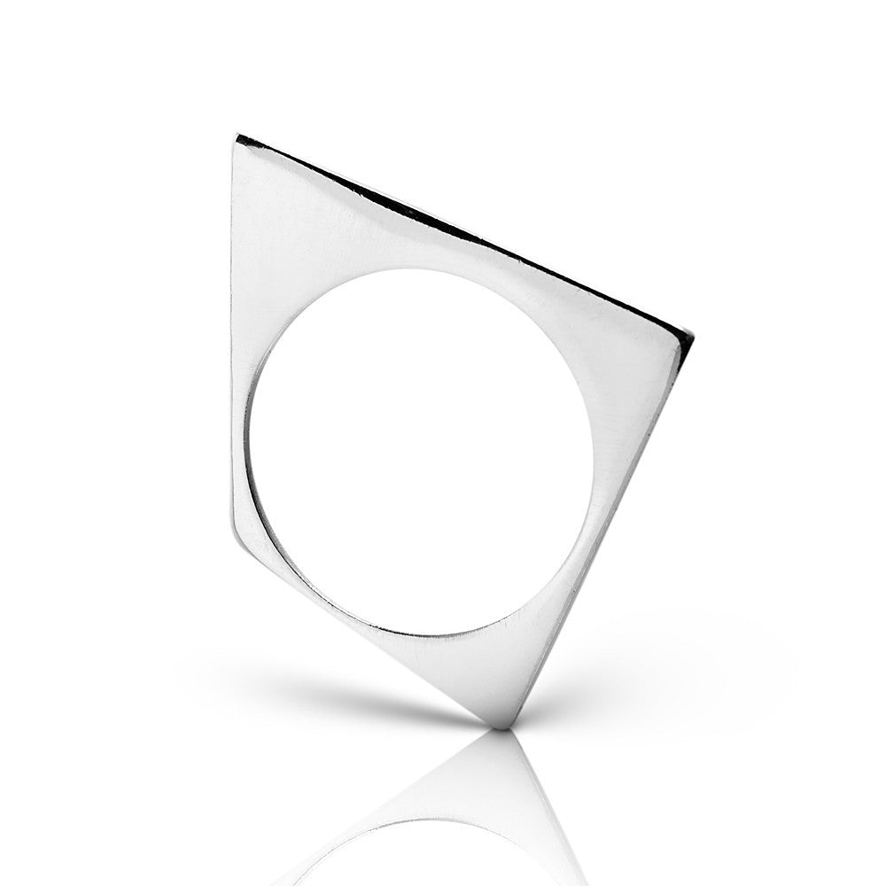 Triangle Silver, Geometric Ring, Jewelry, Art Urbane, Art Urbane
