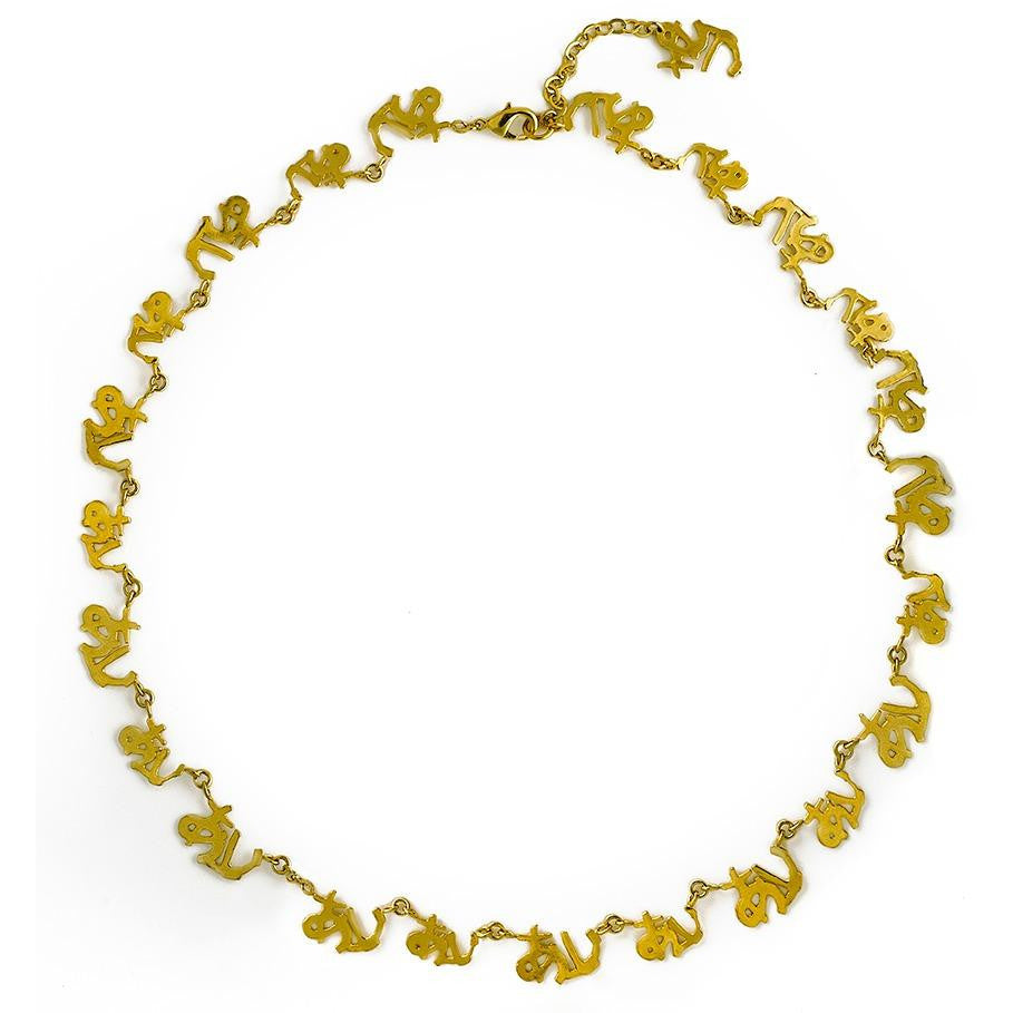 Japanese Love - Gold Statement Choker, Jewelry, Hila Binyamin, Art Urbane