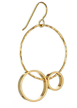 Miro Yellow Gold Earrings, Jewelry, Vanessa Gade, Art Urbane