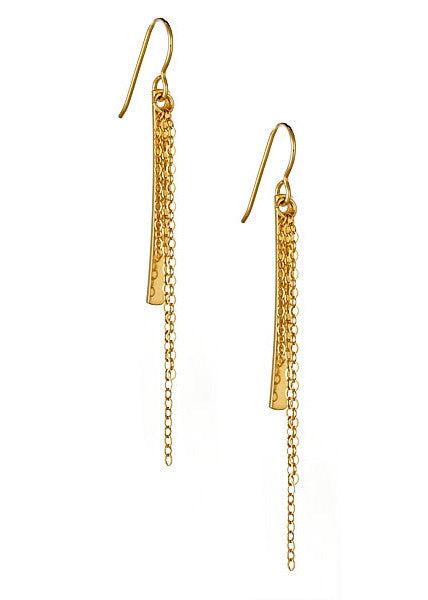 Cascade Earrings in Yellow Gold, Jewelry, Vanessa Gade, Art Urbane