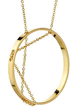 Aperture Necklace in Yellow Gold, Jewelry, Vanessa Gade, Art Urbane