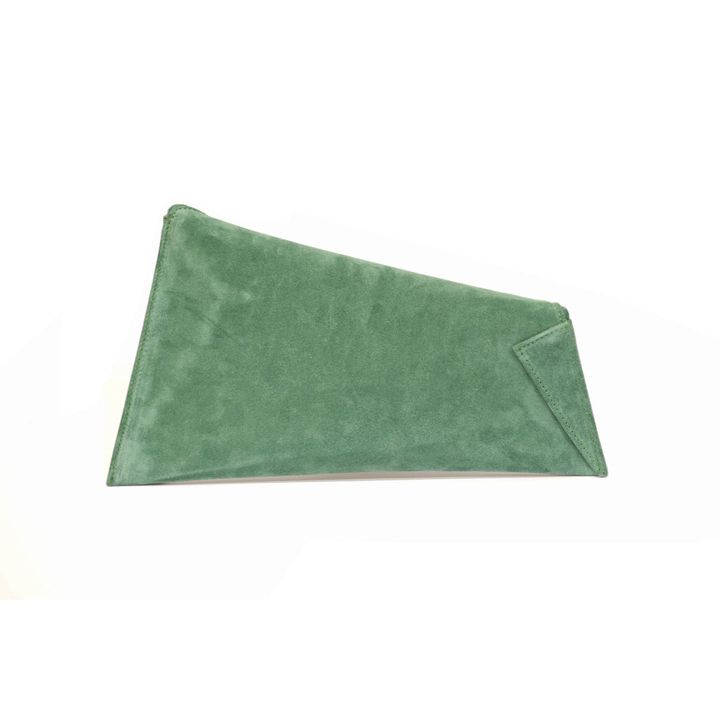 Small Green Asymmetric Clutch, Fashion, Georgina Skalidi, Art Urbane
