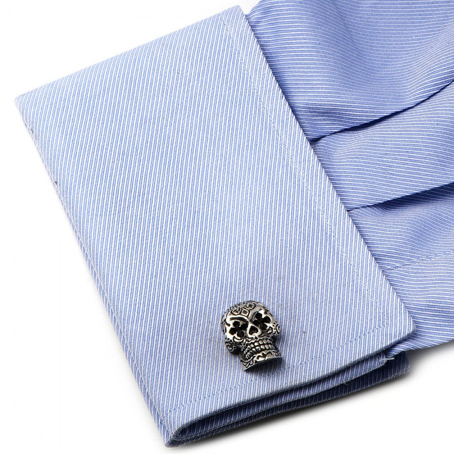 Day of the Dead Cufflinks, Fashion, King Baby Studio, Art Urbane