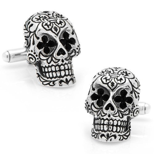 Day of the Dead Cufflinks, Fashion, King Baby Studio, Art Urbane