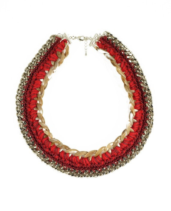 Beni Red Necklace, Jewelry, Andrea Bocchio, Art Urbane