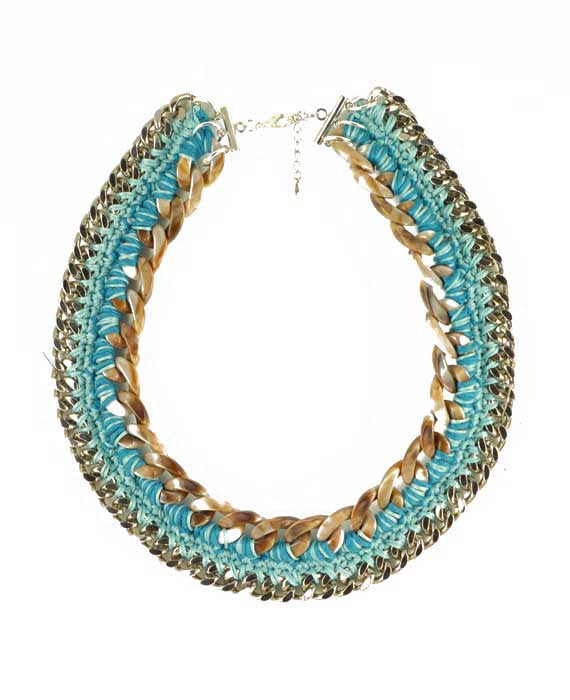 Beni Teal Necklace, Jewelry, Andrea Bocchio, Art Urbane