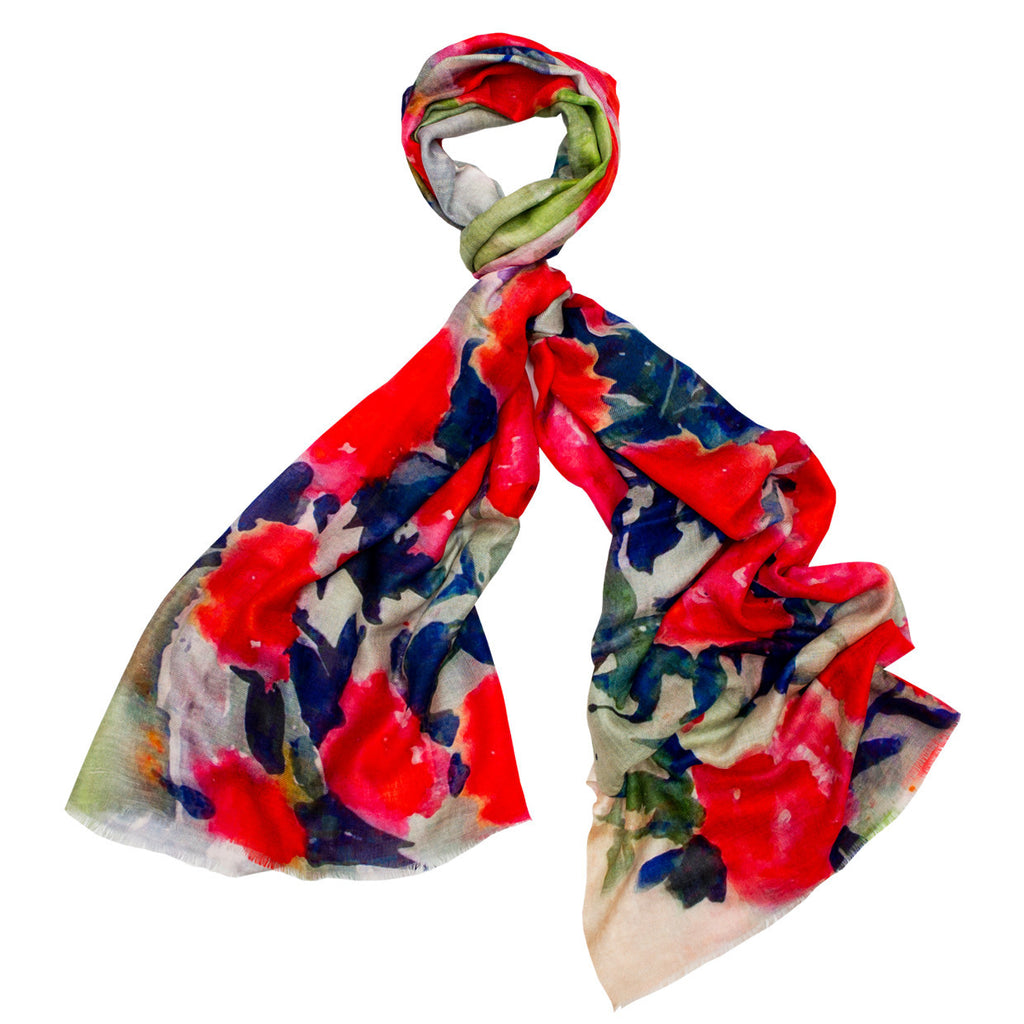 Blotchy Rose Scarf, Fashion, Mitandio, Art Urbane