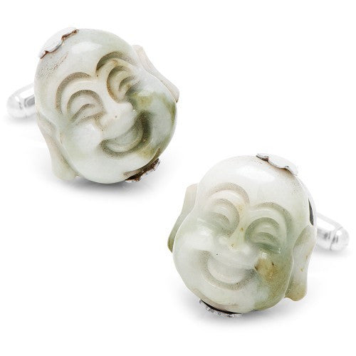 Laughing Buddha Cufflinks, Fashion, Spivey, Art Urbane