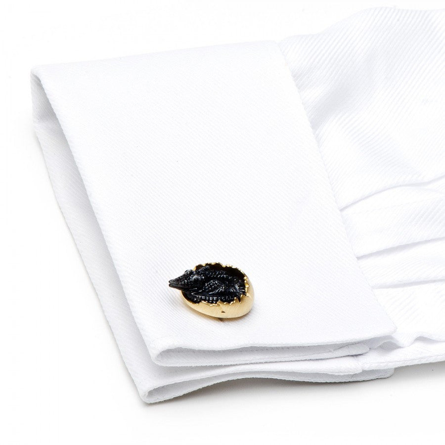 Carved Jade Baby Dinosaur Cufflinks, Fashion, Jacob & Co., Art Urbane