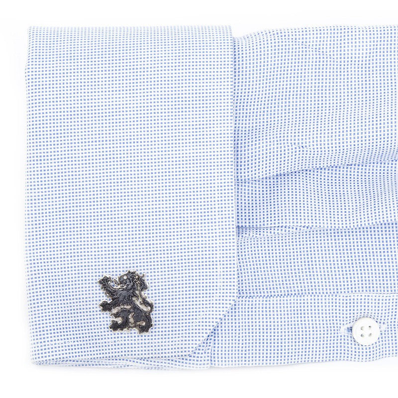 Midnight Sterling Silver Lion Cufflinks, Fashion, Armenta, Art Urbane