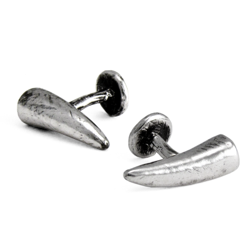 Sterling Silver Tooth Cufflinks, Fashion, Pennyroyal Studio, Art Urbane