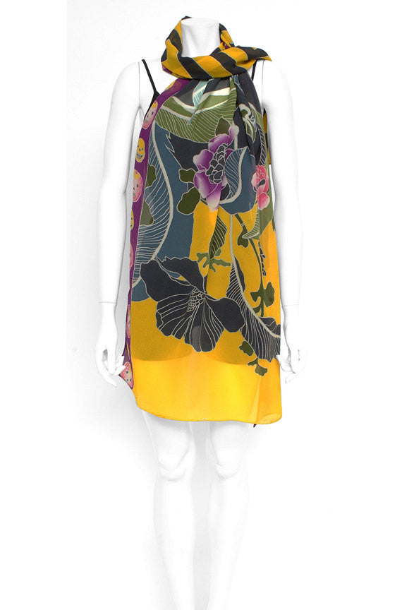 Hand Painted Silk Scarf XIV, Fashion, Dreamluxe, Art Urbane