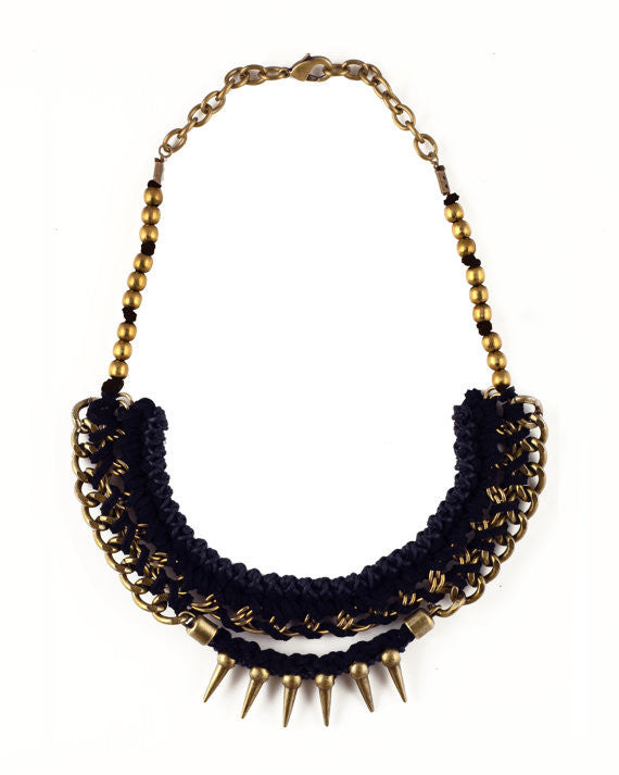 Erie-Black Necklace, Jewelry, Andrea Bocchio, Art Urbane