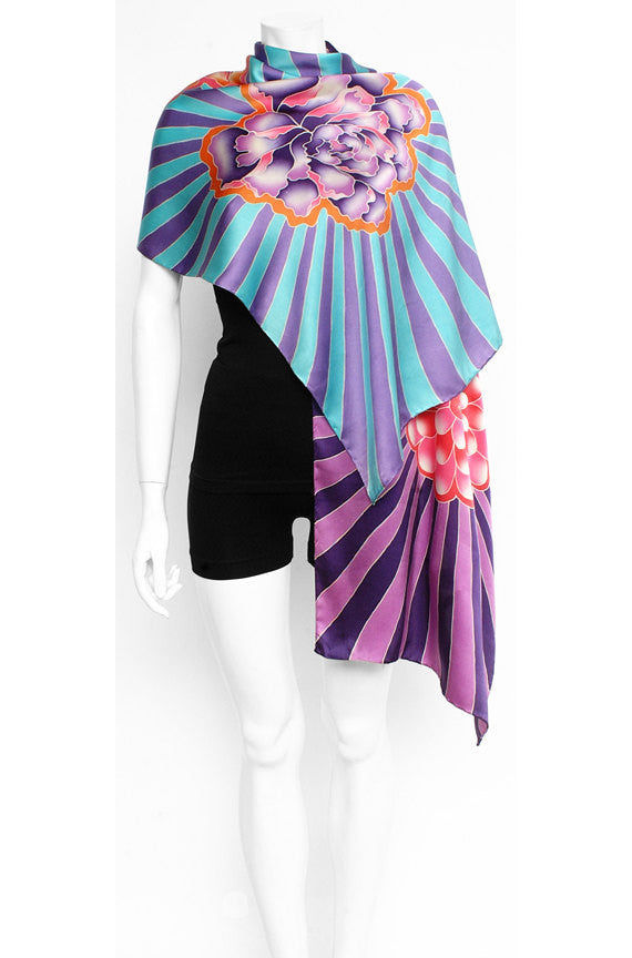 Hand Painted Silk Scarf IX, Fashion, Dreamluxe, Art Urbane