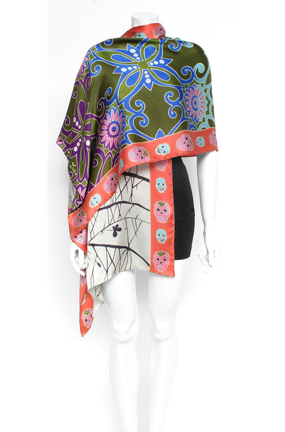 Hand Painted Silk Scarf VII, Fashion, Dreamluxe, Art Urbane