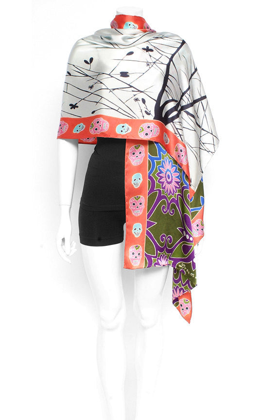 Hand Painted Silk Scarf VII, Fashion, Dreamluxe, Art Urbane