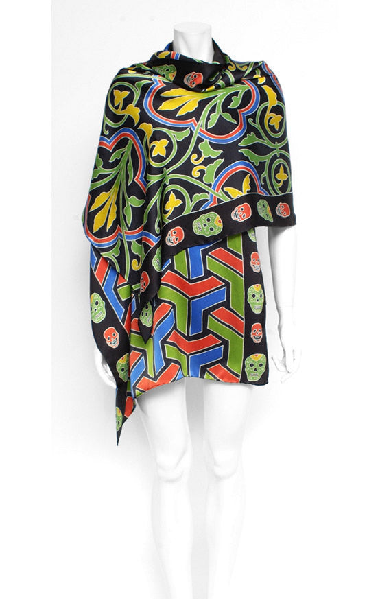 Hand Painted Silk Scarf I, Fashion, Dreamluxe, Art Urbane