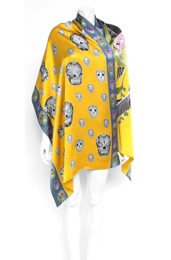 Hand Painted Silk Scarf XVIII, Fashion, Dreamluxe, Art Urbane