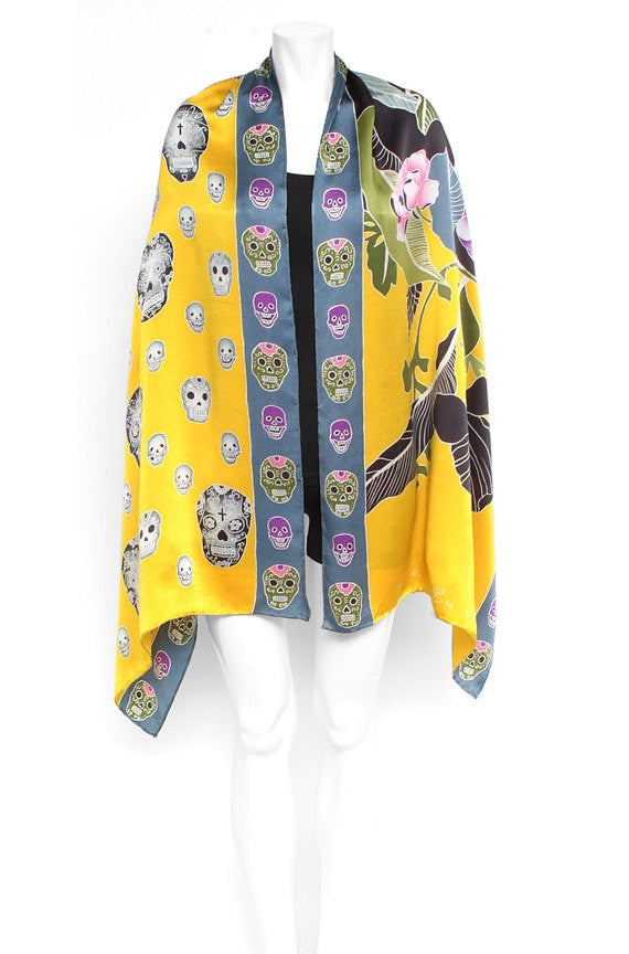 Hand Painted Silk Scarf XVIII, Fashion, Dreamluxe, Art Urbane