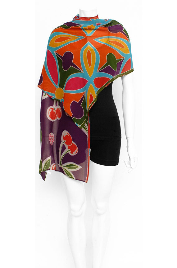 Hand Painted Silk Scarf III, Fashion, Dreamluxe, Art Urbane