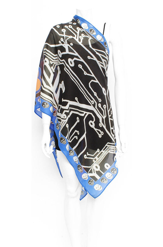 Hand Painted Silk Scarf II, Fashion, Dreamluxe, Art Urbane