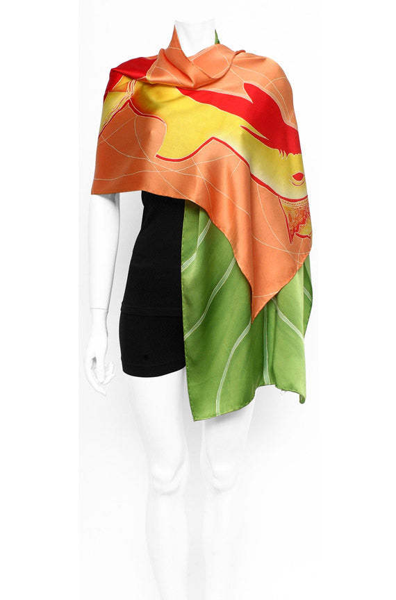 Hand Painted Silk Scarf XI, Fashion, Dreamluxe, Art Urbane