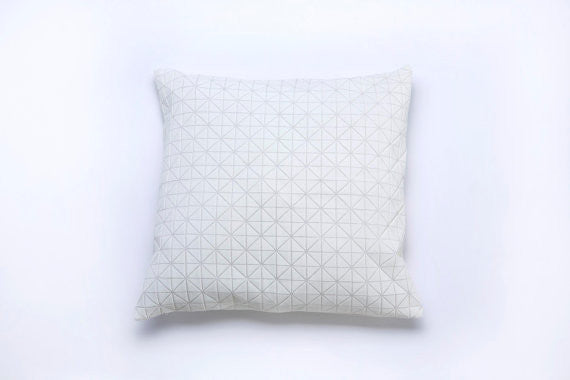 White Origami Pillow Cover, Design, Mikabarr, Art Urbane