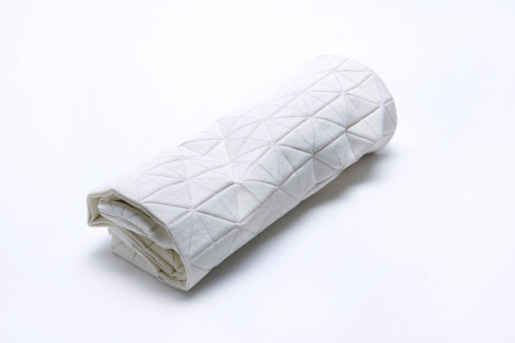 White Origami Pillow Cover, Design, Mikabarr, Art Urbane