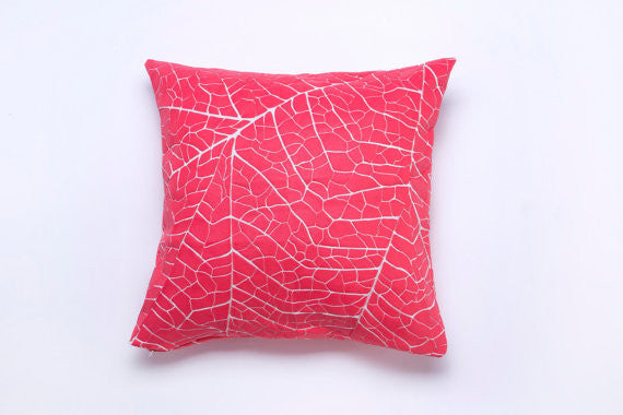 Coral Pink Throw Pillow, Design, Mikabarr, Art Urbane