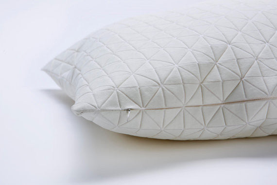 White Origami Pillow Cover, Design, Mikabarr, Art Urbane