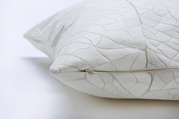White Vein Throw Pillow, Design, Mikabarr, Art Urbane