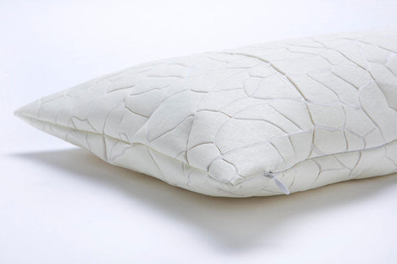 White Vein Throw Rectangle Pillow, Design, Mikabarr, Art Urbane
