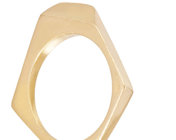Minimalistic Gold Geometric Band, Jewelry, Art Urbane, Art Urbane