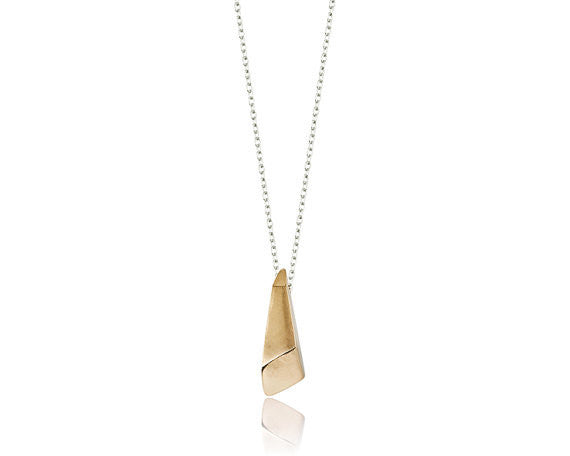 Pyramid Gold Necklace, Jewelry, Art Urbane, Art Urbane