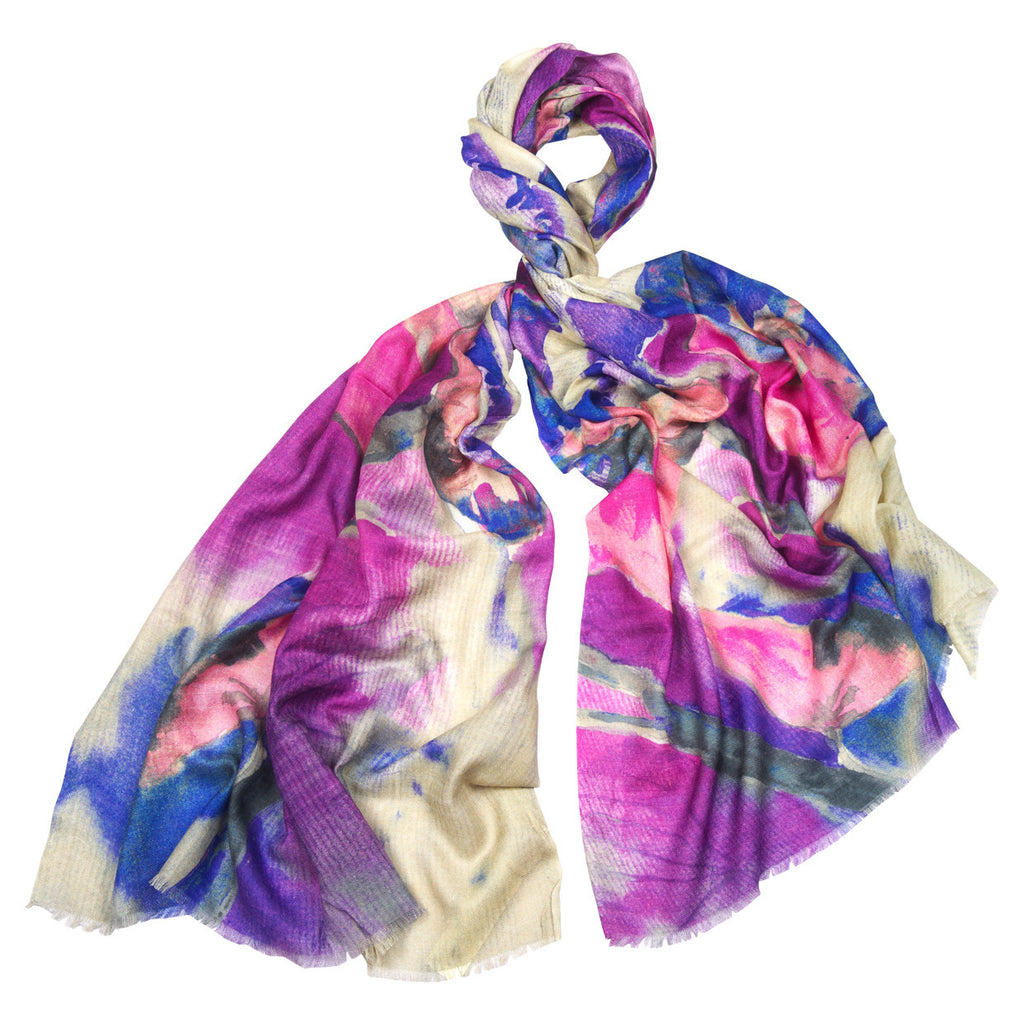 Jin Purple Scarf, Fashion, Mitandio, Art Urbane