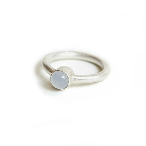 Chalcedony Silver Ring, Jewelry, Joanna Morgan Designs, Art Urbane