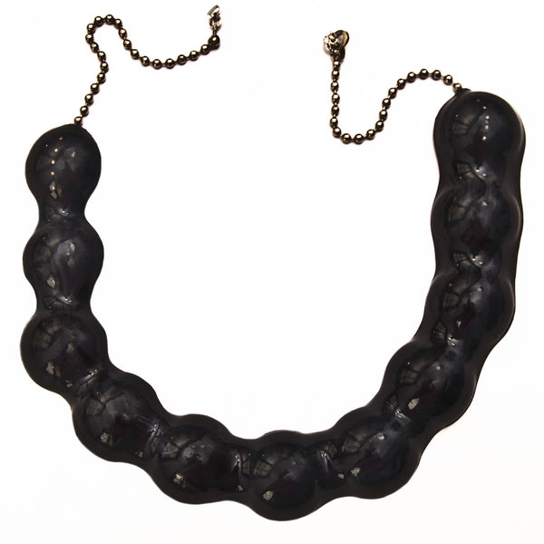 Curvature Necklace, black, Jewelry, Lital Mendel, Art Urbane