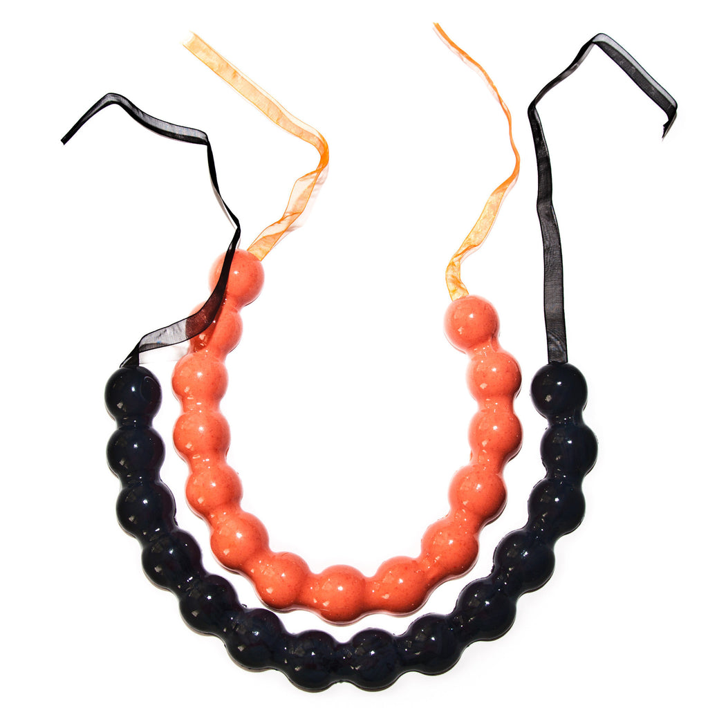 Curvature Necklace, black, Jewelry, Lital Mendel, Art Urbane