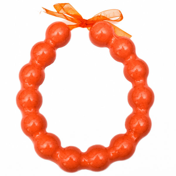 Curvature Necklace, orange, Jewelry, Lital Mendel, Art Urbane
