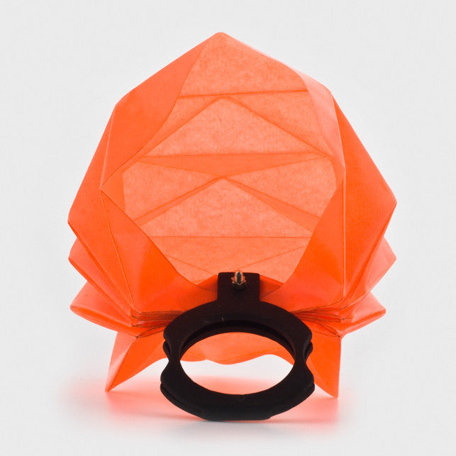 Fold Ring, orange, Jewelry, Lital Mendel, Art Urbane